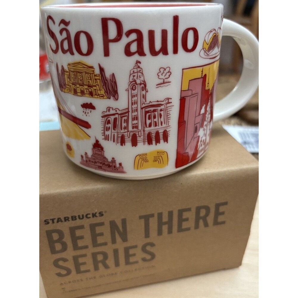 Starbucks Sao Paulo Brazil Been There Series 14oz Coffee Tea Mug Cup NEW IN BOX